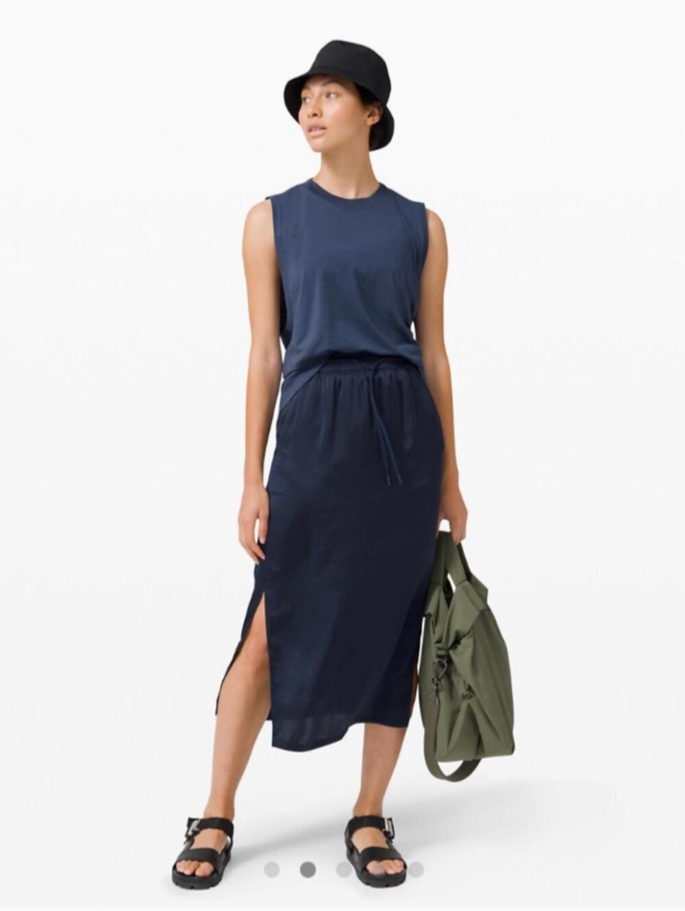 NWOT Lululemon Glide Away Slip Skirt in True Navy